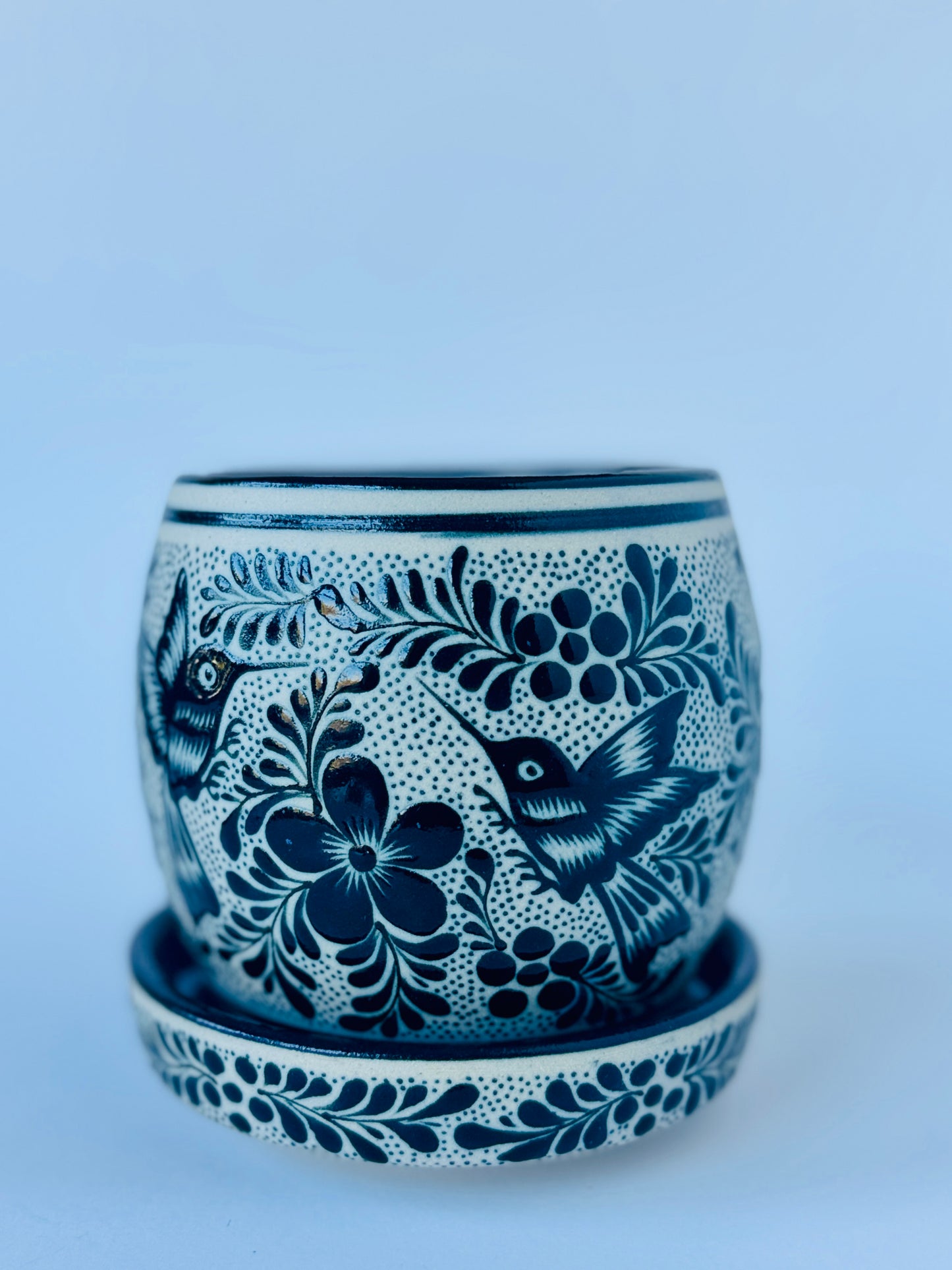 Guanajuato 3 Wick Candle Holder- Artisan Hand Painted