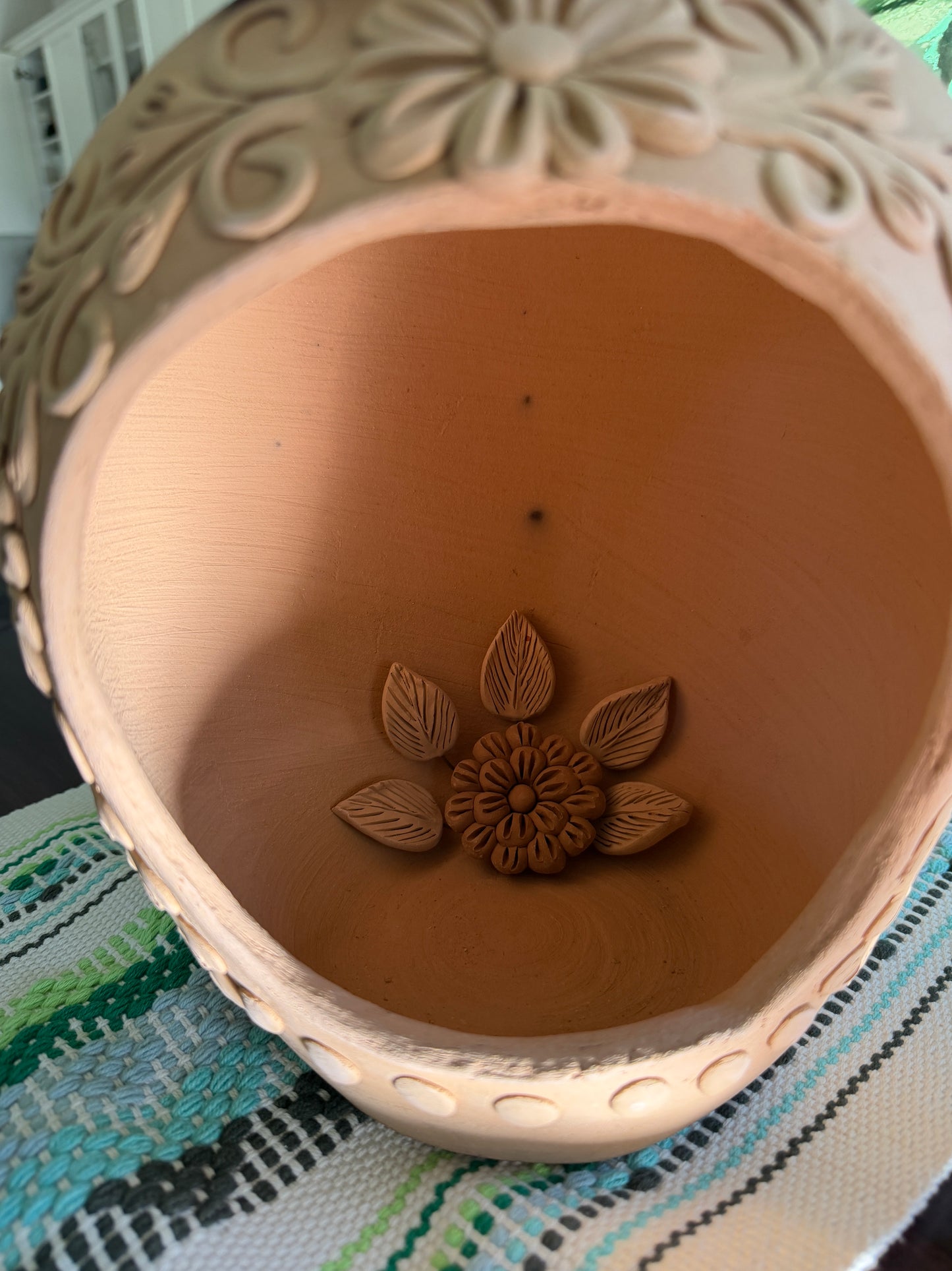 Handmade Oaxaca Clay Chimenea Vase by Patty Gaytan