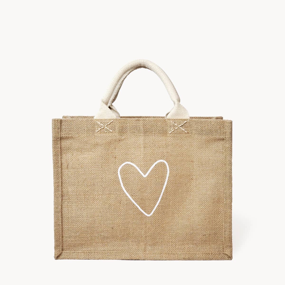 Regalo Small Gift Bag- Handmade Burlap Jute Tote- Unlined