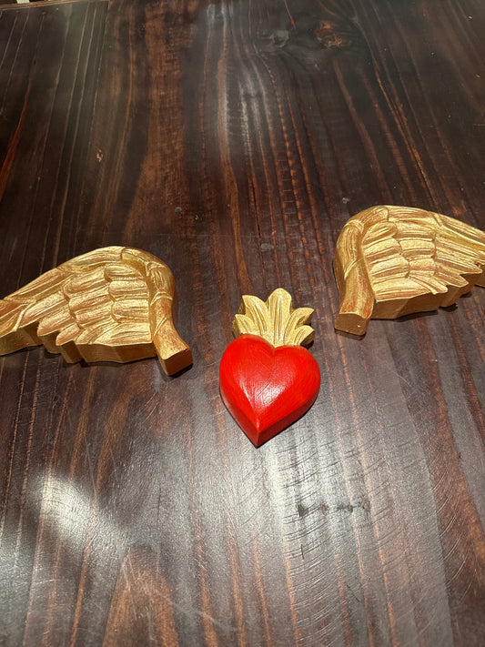 Cruz Blanca Heart & Wings Set