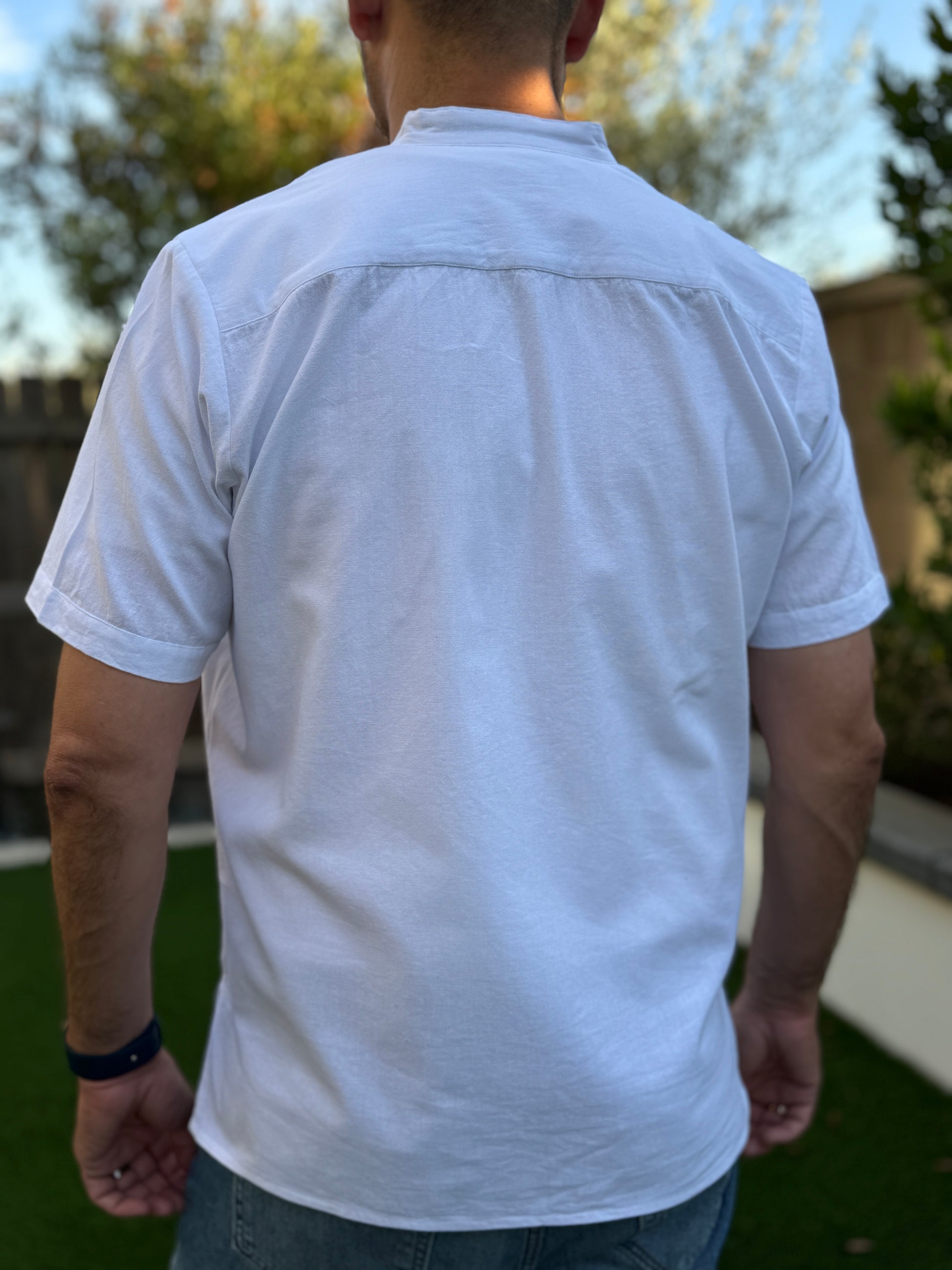 White | Agaves Short Sleeve