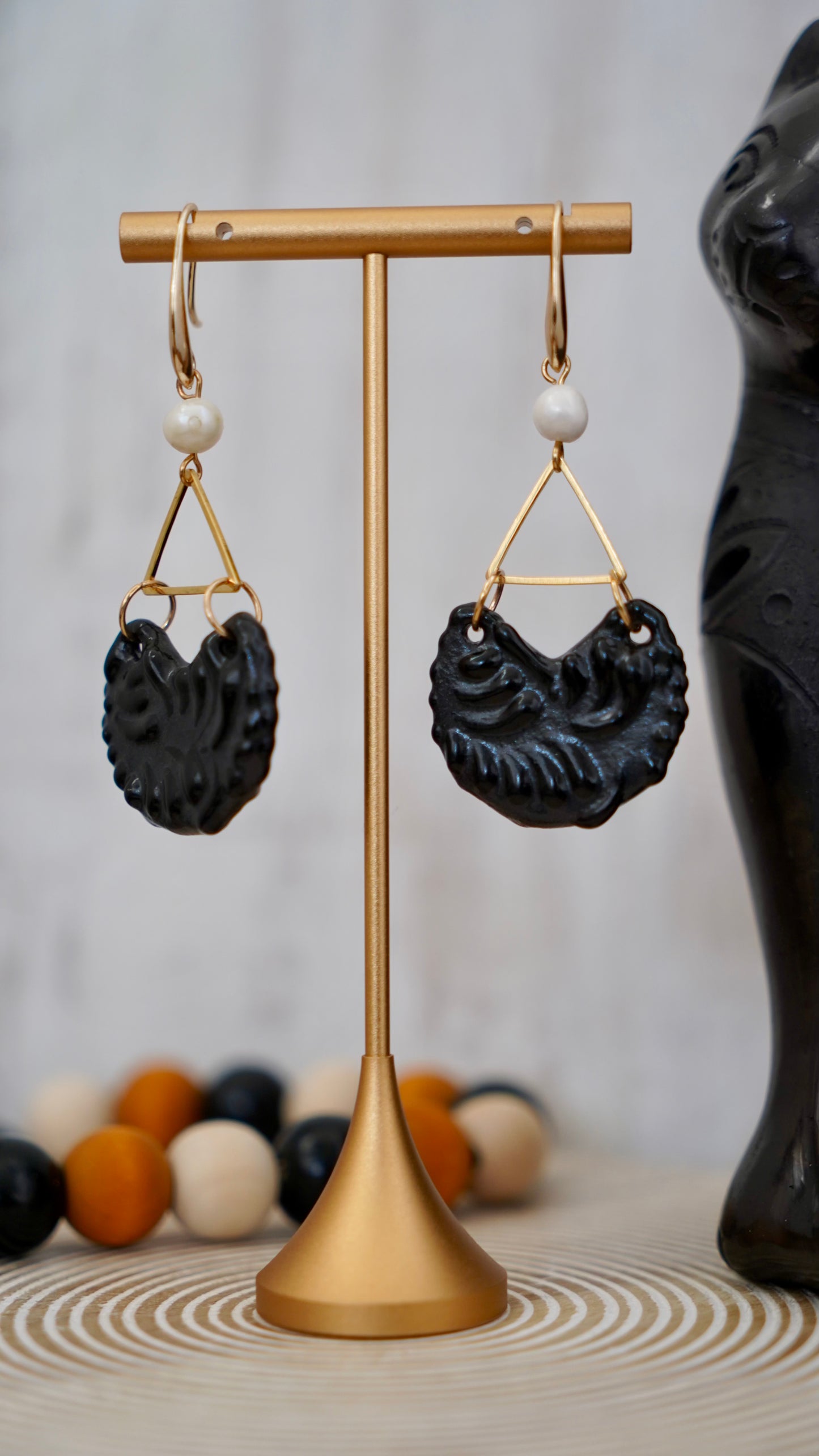 Rocio- Talavera 14K gold plated Earrings