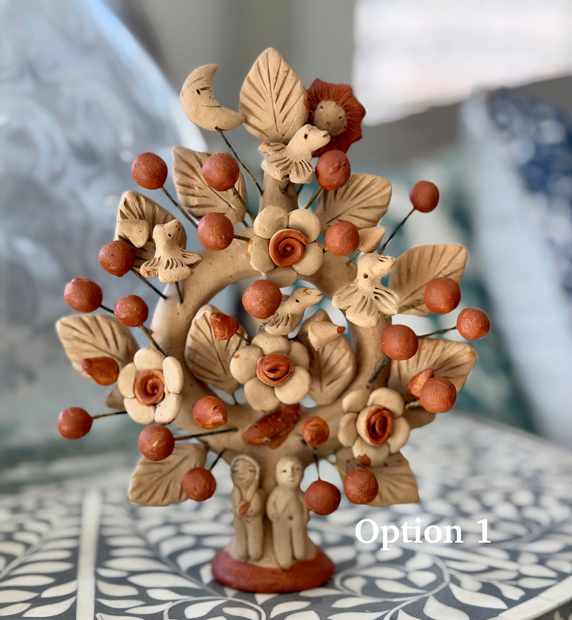 Árbol de Vida – Barro Rojo Tree of Life from Santa María Atzompa, Oaxaca