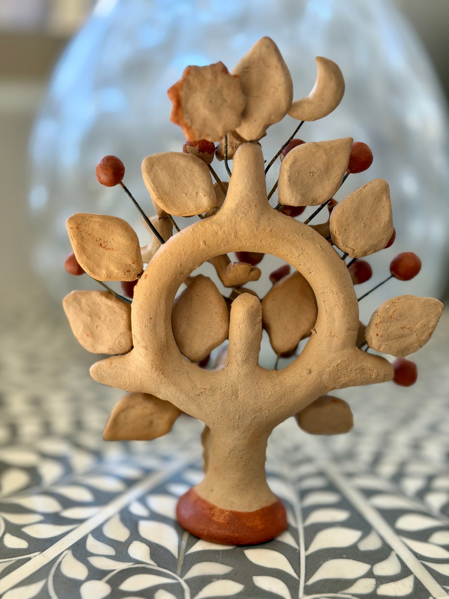 Árbol de Vida – Barro Rojo Tree of Life from Santa María Atzompa, Oaxaca