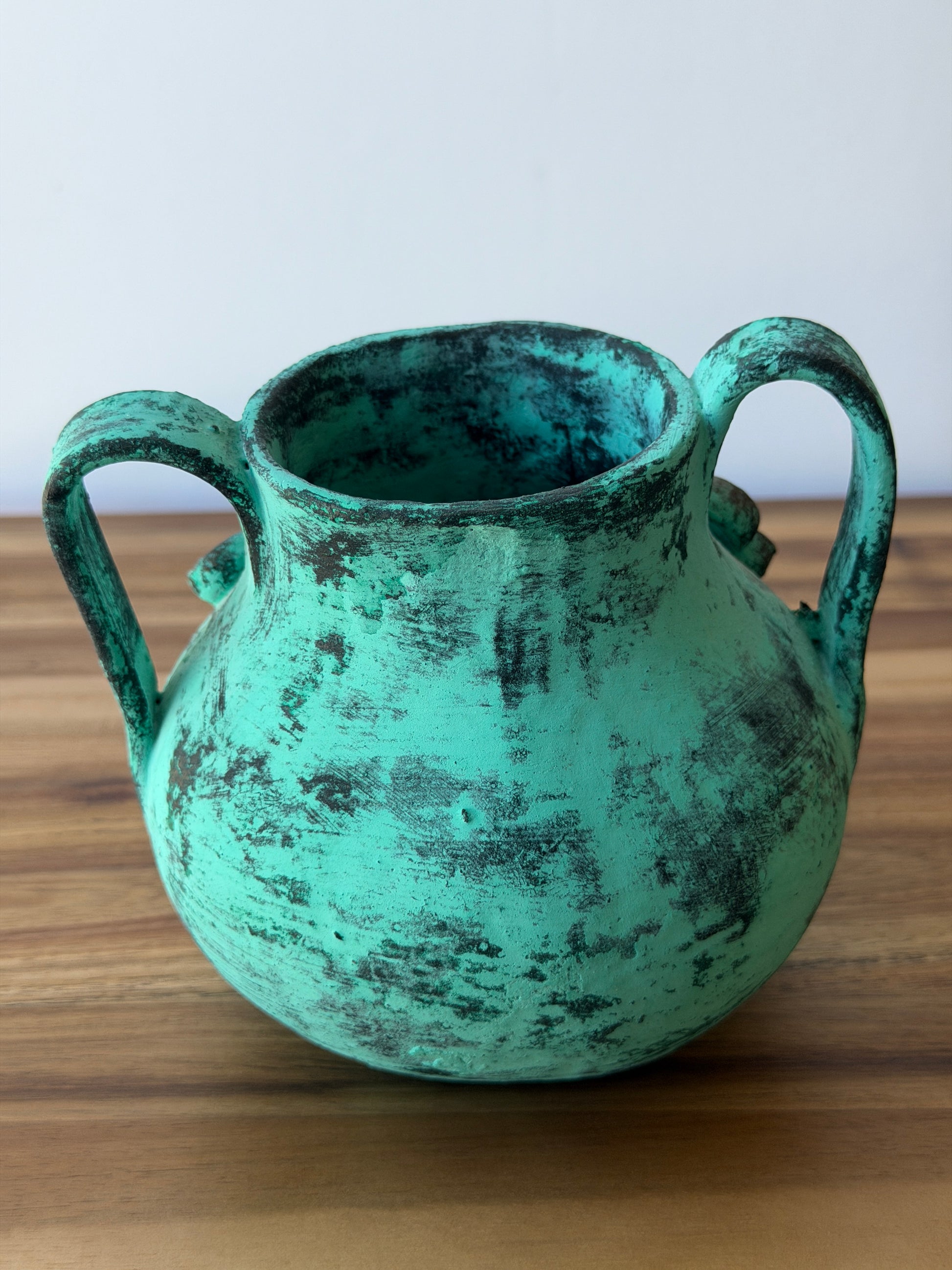 Handmade Mexican Folk Art Clay Vase – Guadalajara Pottery
