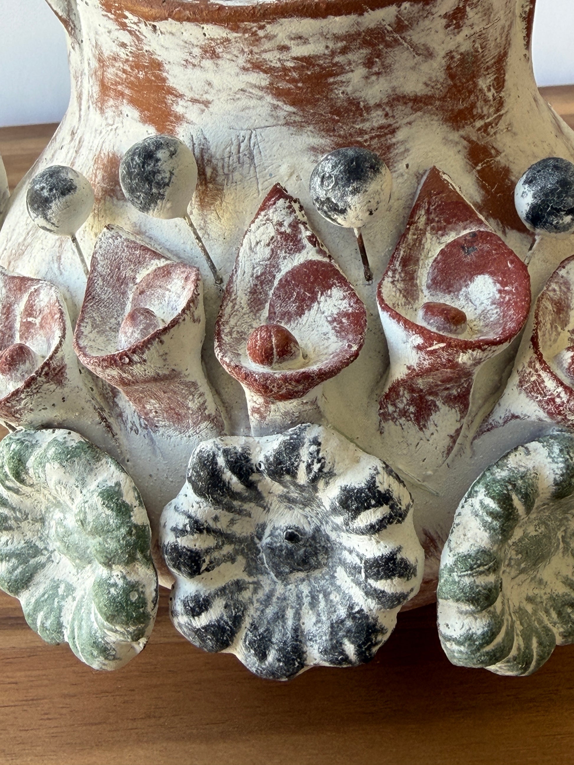 Handmade Mexican Folk Art Clay Vase – Guadalajara Pottery
