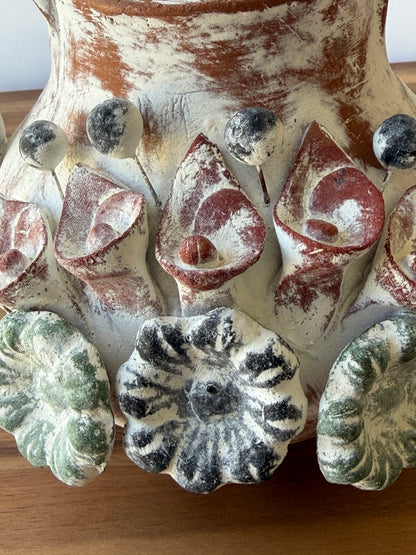 Handmade Mexican Folk Art Clay Vase – Guadalajara Pottery