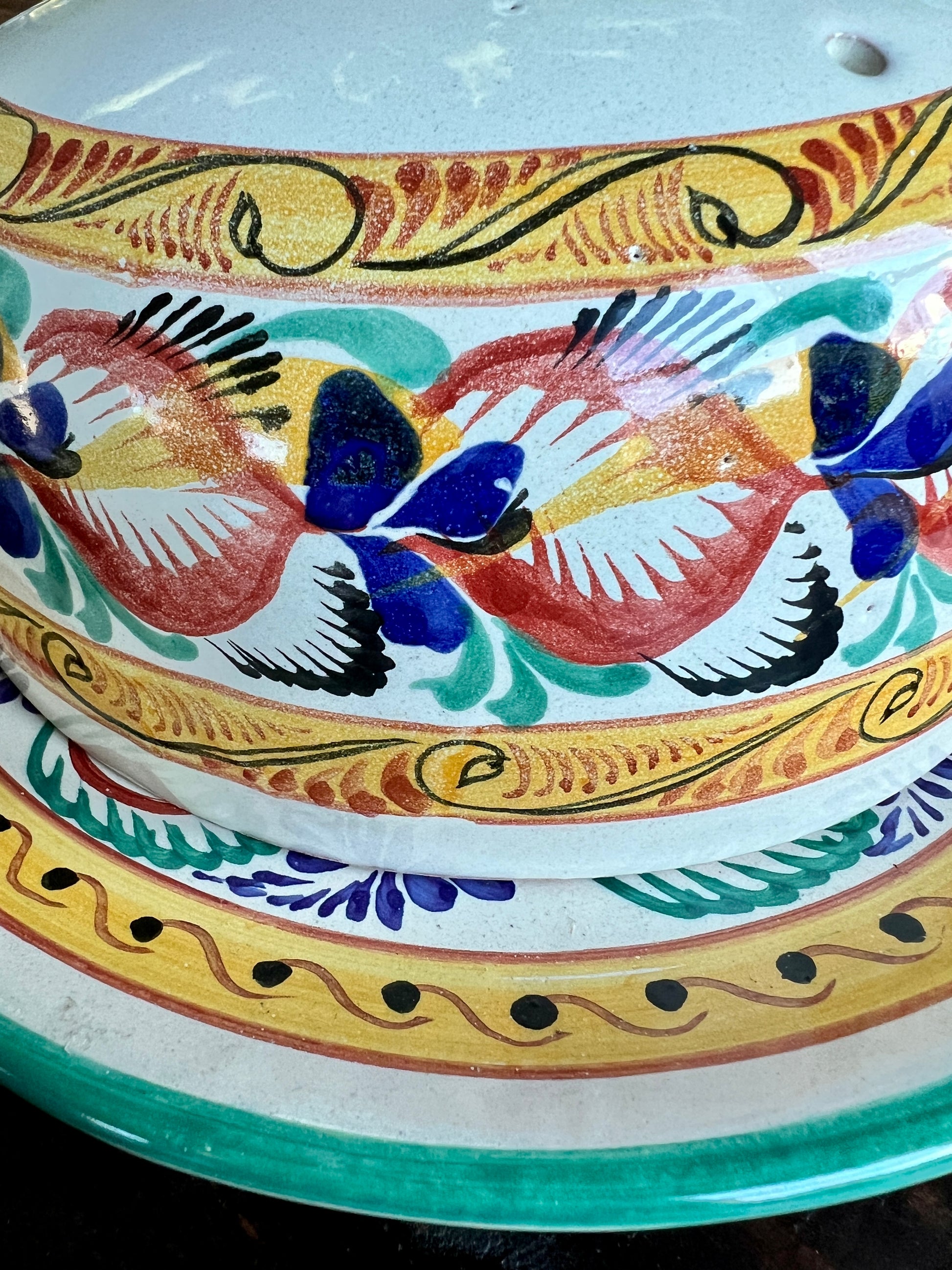 Handmade Ceramic Cheese Dome with Plate — High-Temp Artisan Craft from Aguascalientes, Mexico