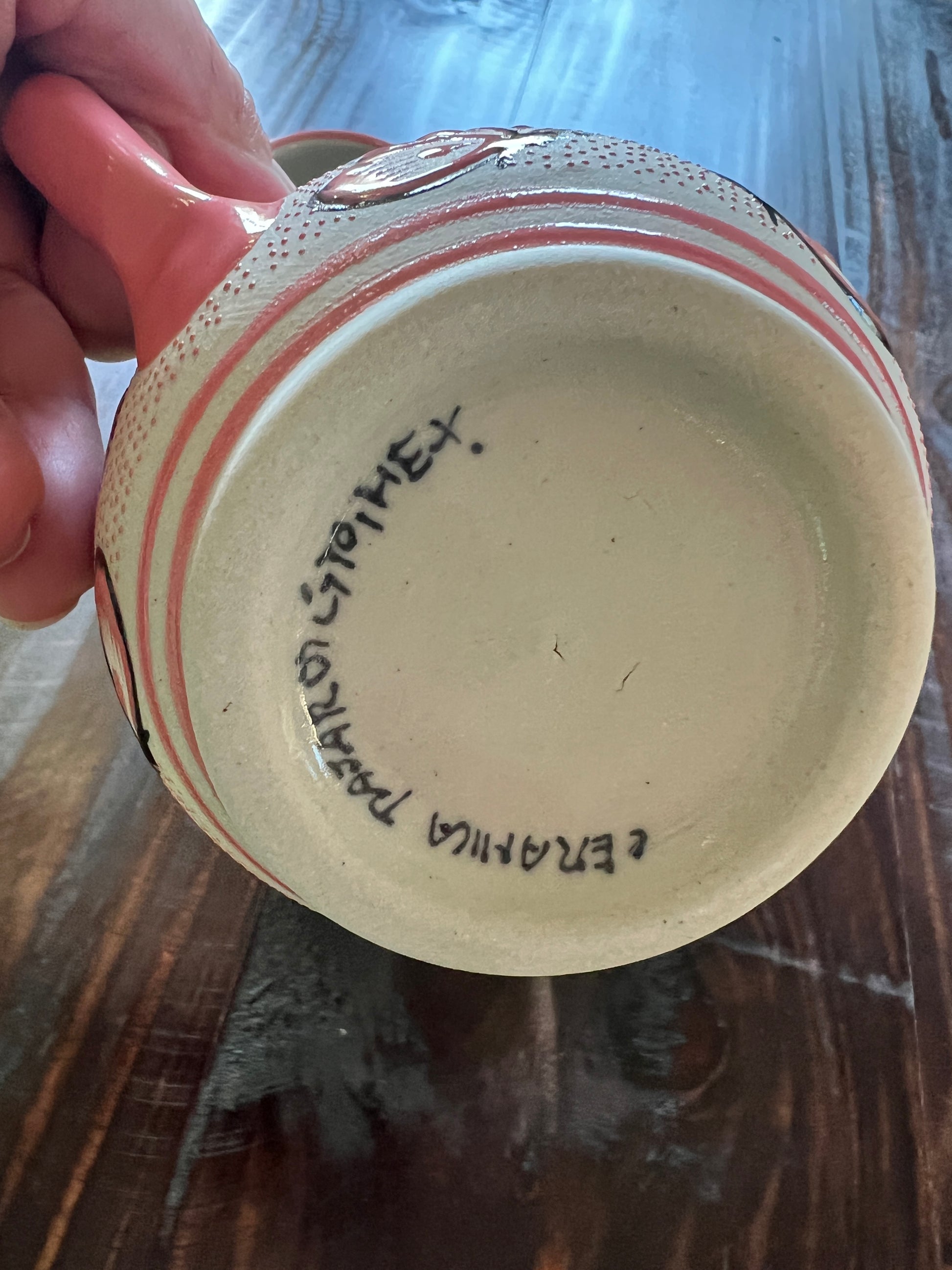 Handcrafted Butterfly Ceramic Mug | High-Temperature Pottery from Guanajuato, Mexico- Set of 2