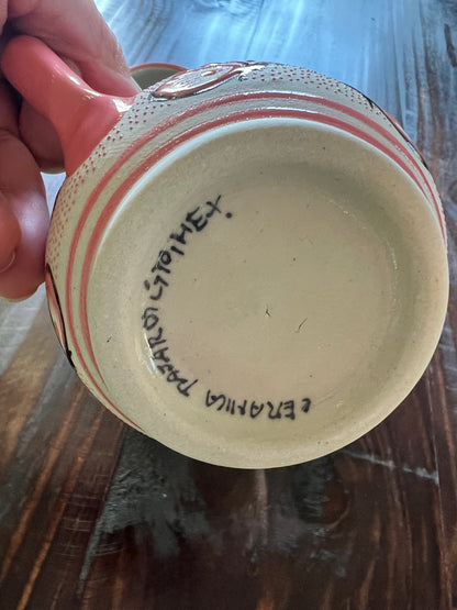 Handcrafted Butterfly Ceramic Mug | High-Temperature Pottery from Guanajuato, Mexico- Set of 2