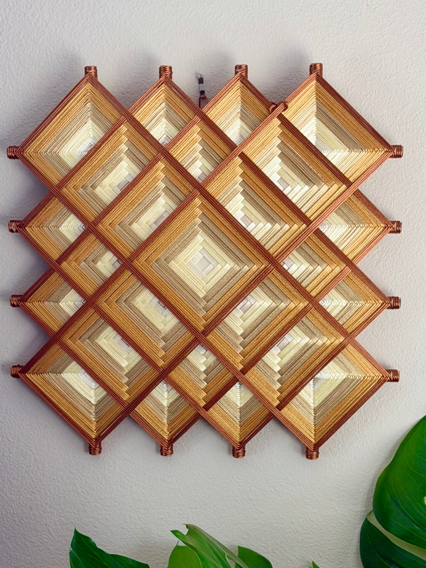 gold abundance oaxacan artisan wall art