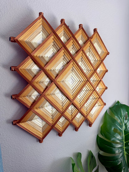 Gold Mandala oaxacan wall decor