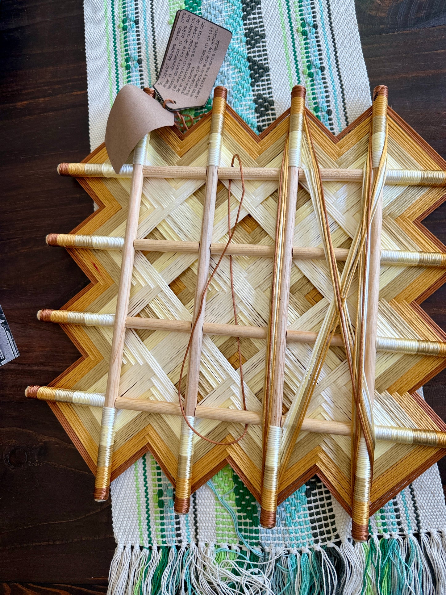 Back detail gold mandala wall decor