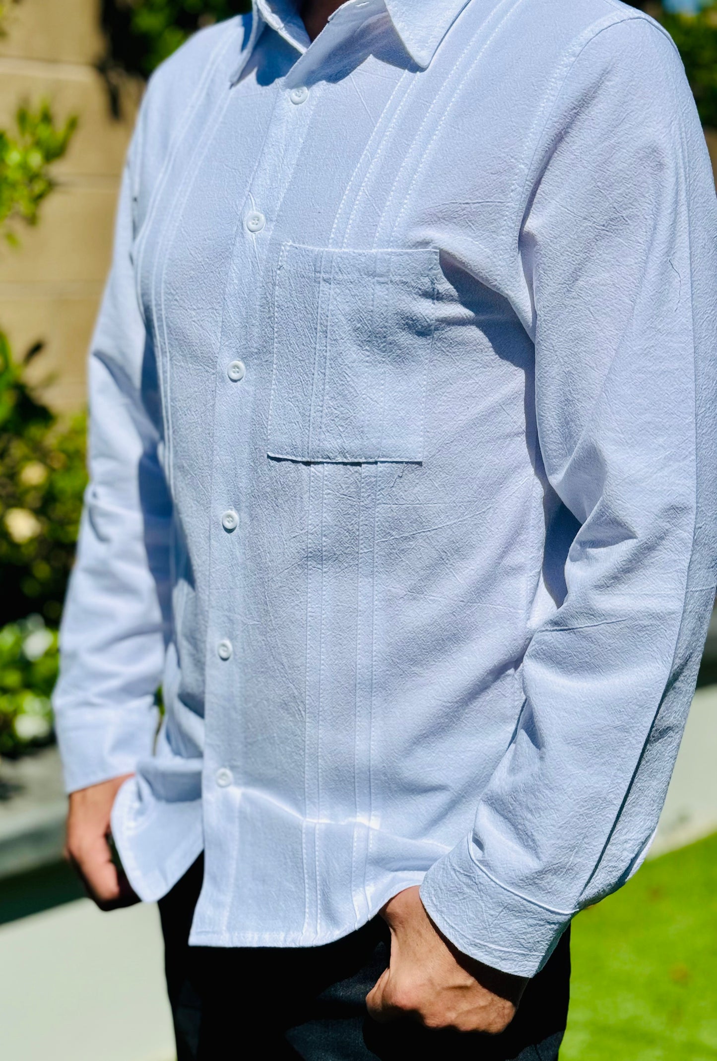 Guayabera José- Long Sleeve Regular Fit Men's Shirt