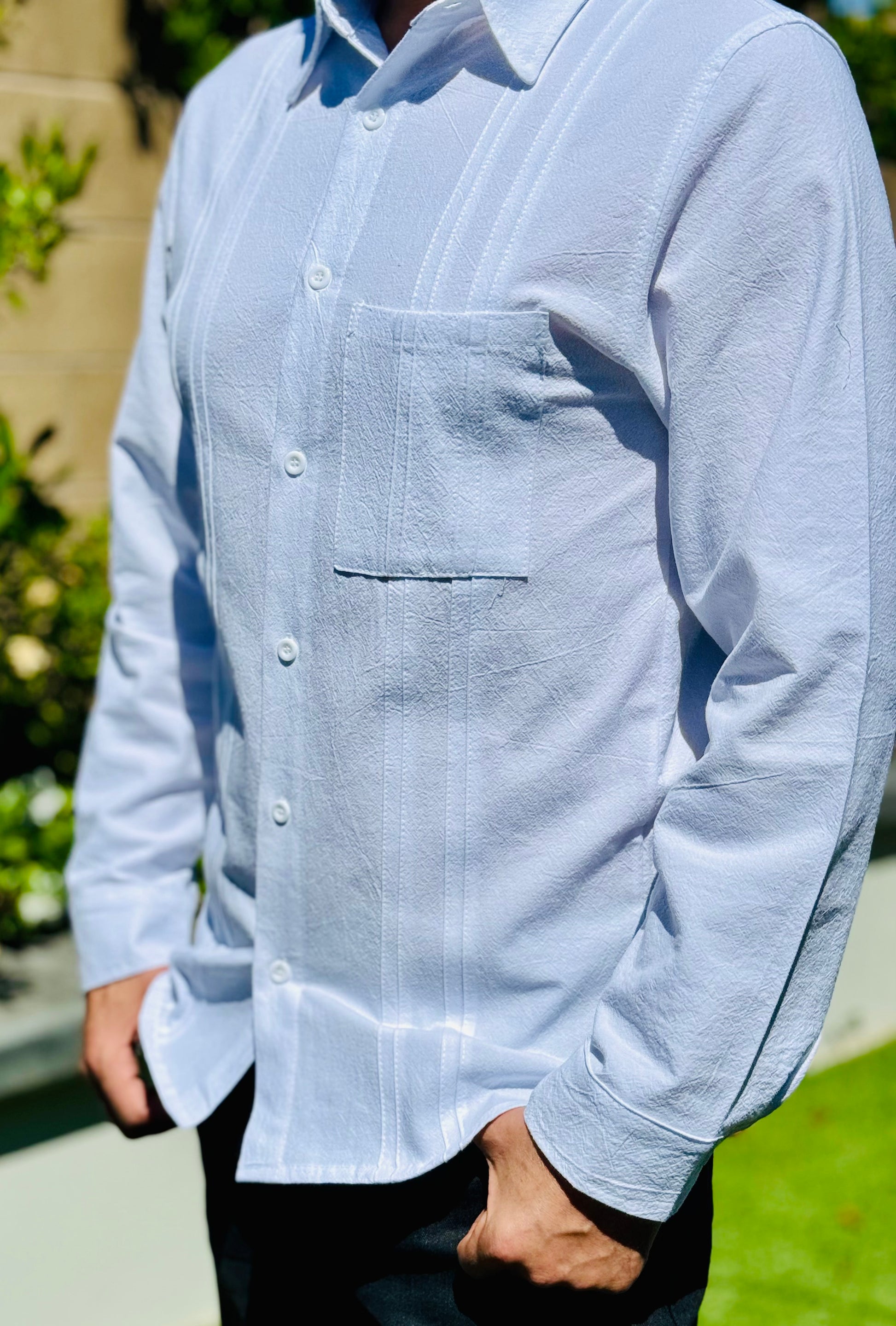 Guayabera José- Long Sleeve Regular Fit Men's Shirt