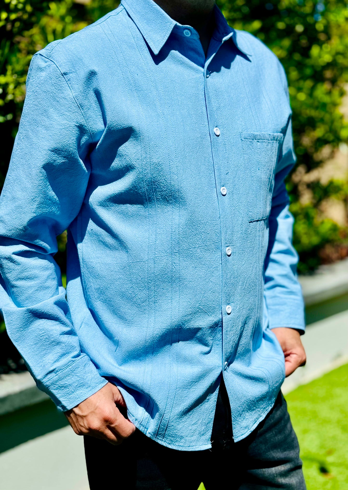 Guayabera José- Long Sleeve Regular Fit Men's Shirt