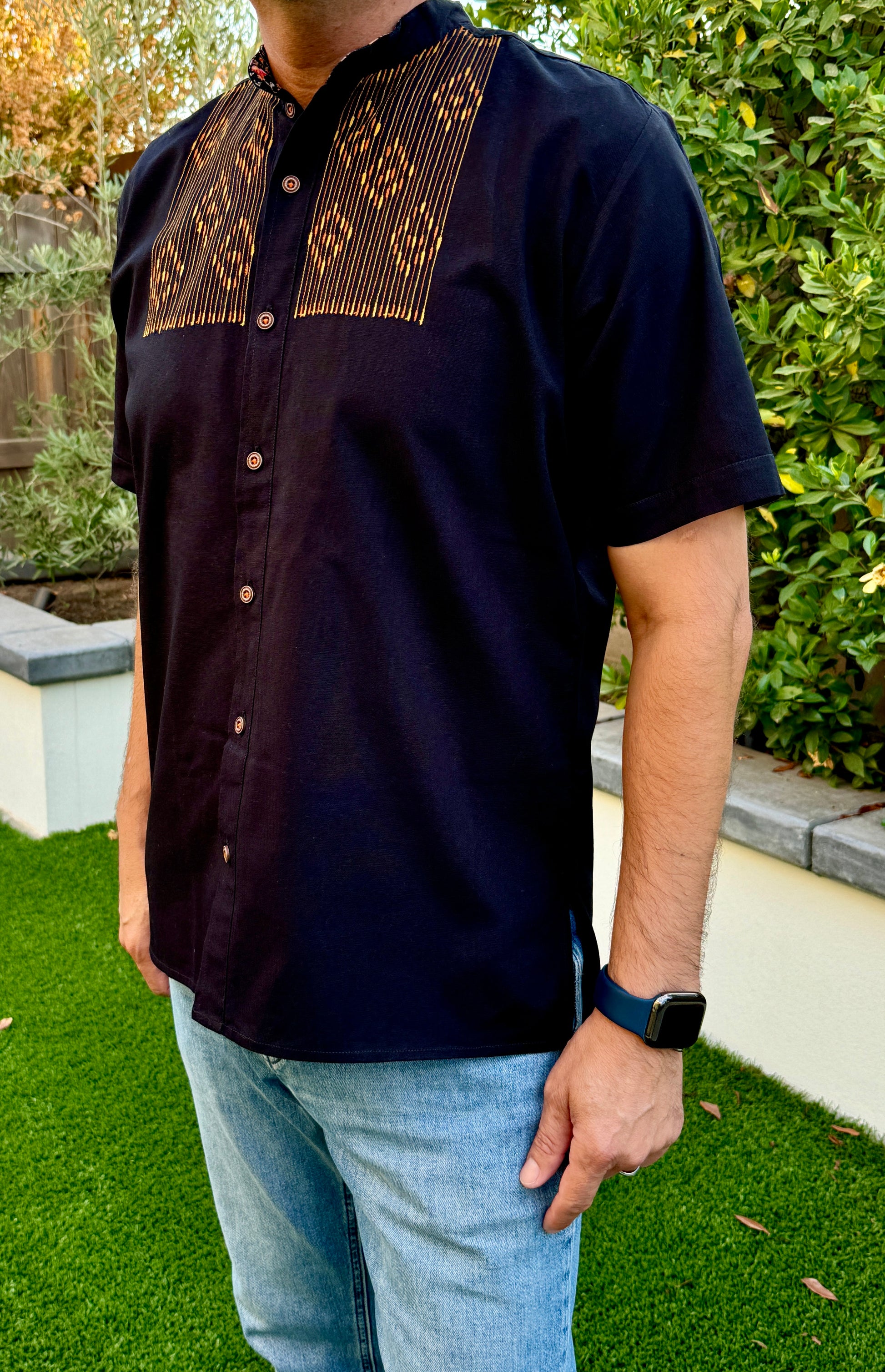 day of the dead dress shirt Zegerman Clothing Day of the dead red roses skeletons senioritas