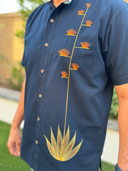 Viajante | Navy | Agave Short Sleeve