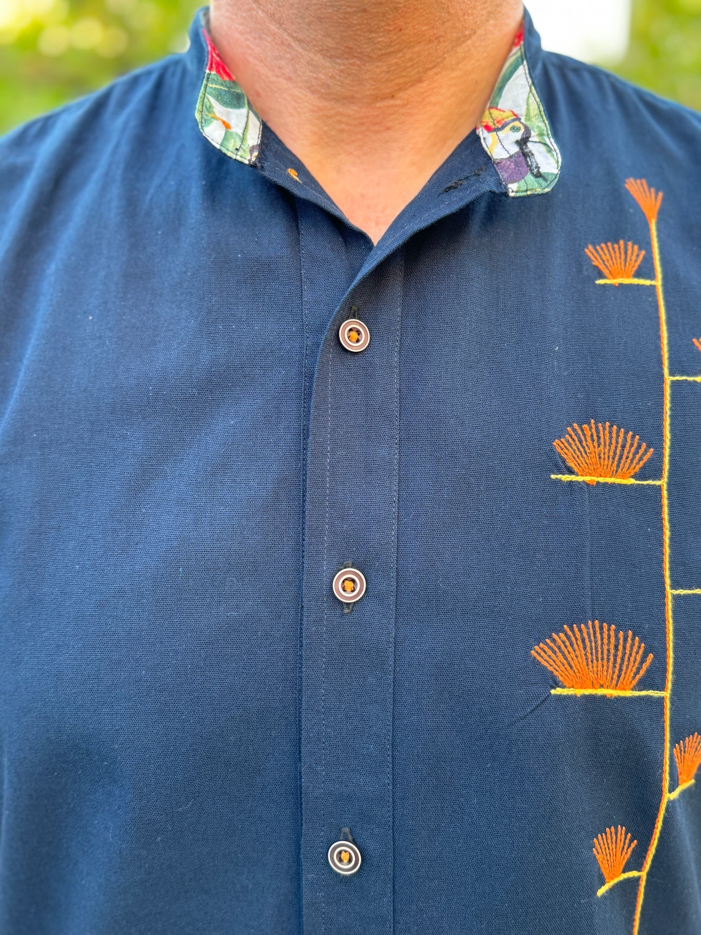 Viajante | Navy | Agave Short Sleeve