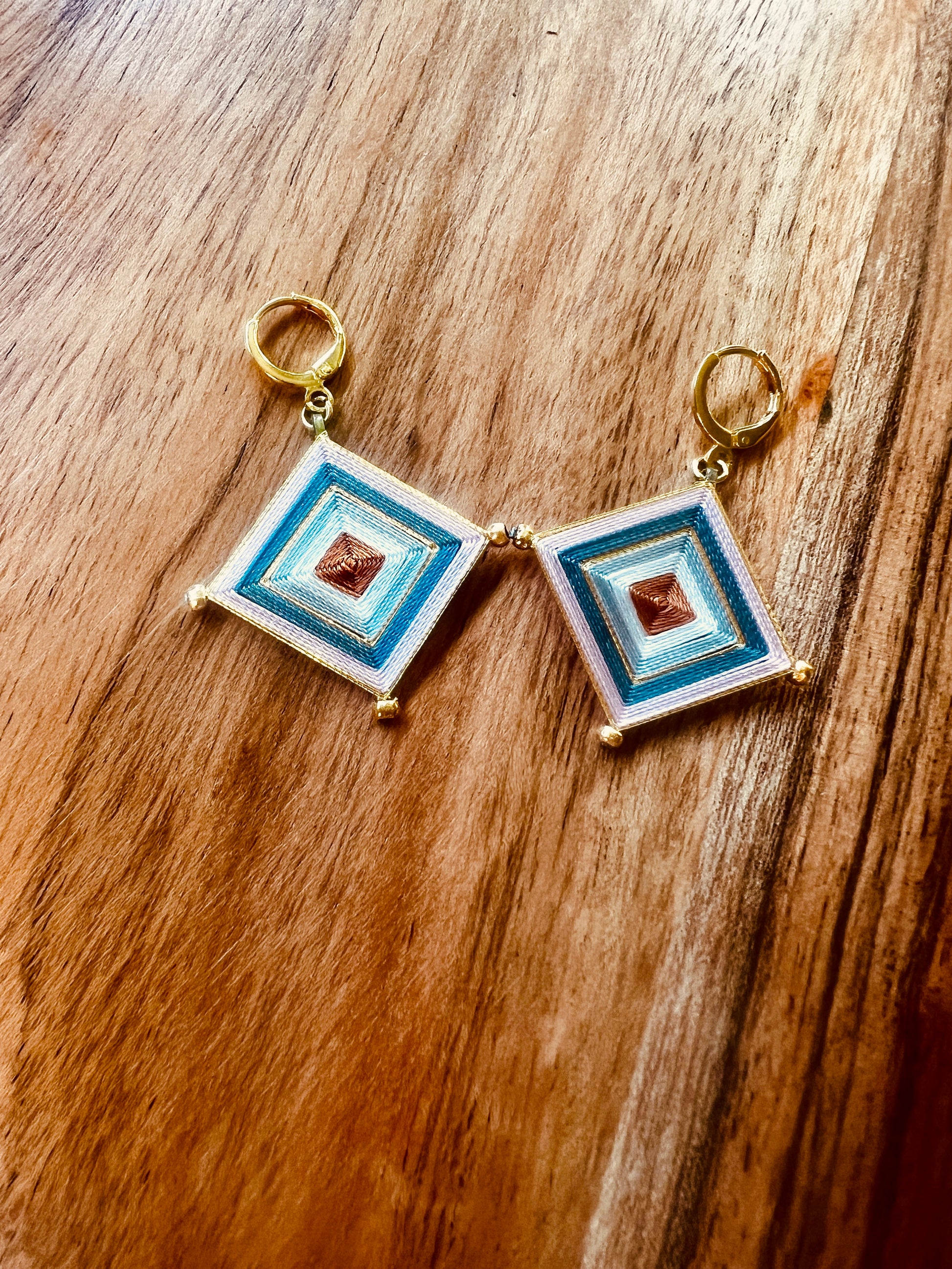 Mandala Ojo de Dios Earrings- Simple