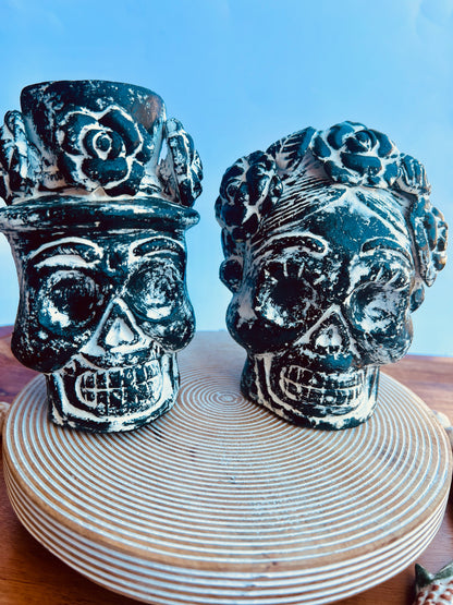 Frida and Diego Mexican Ceramic Figurine Set Collection