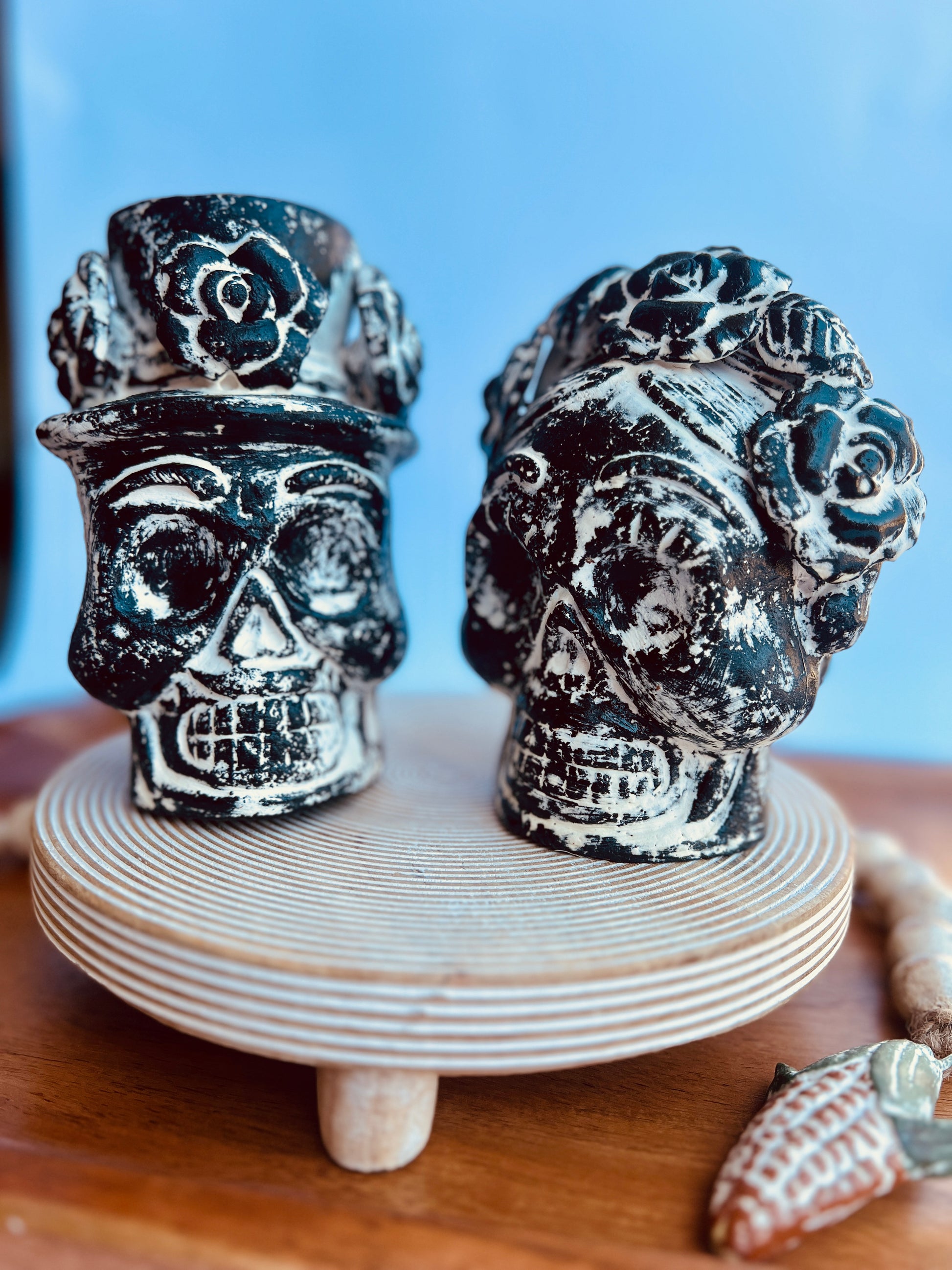 Frida and Diego Mexican Ceramic Figurine Set Collection