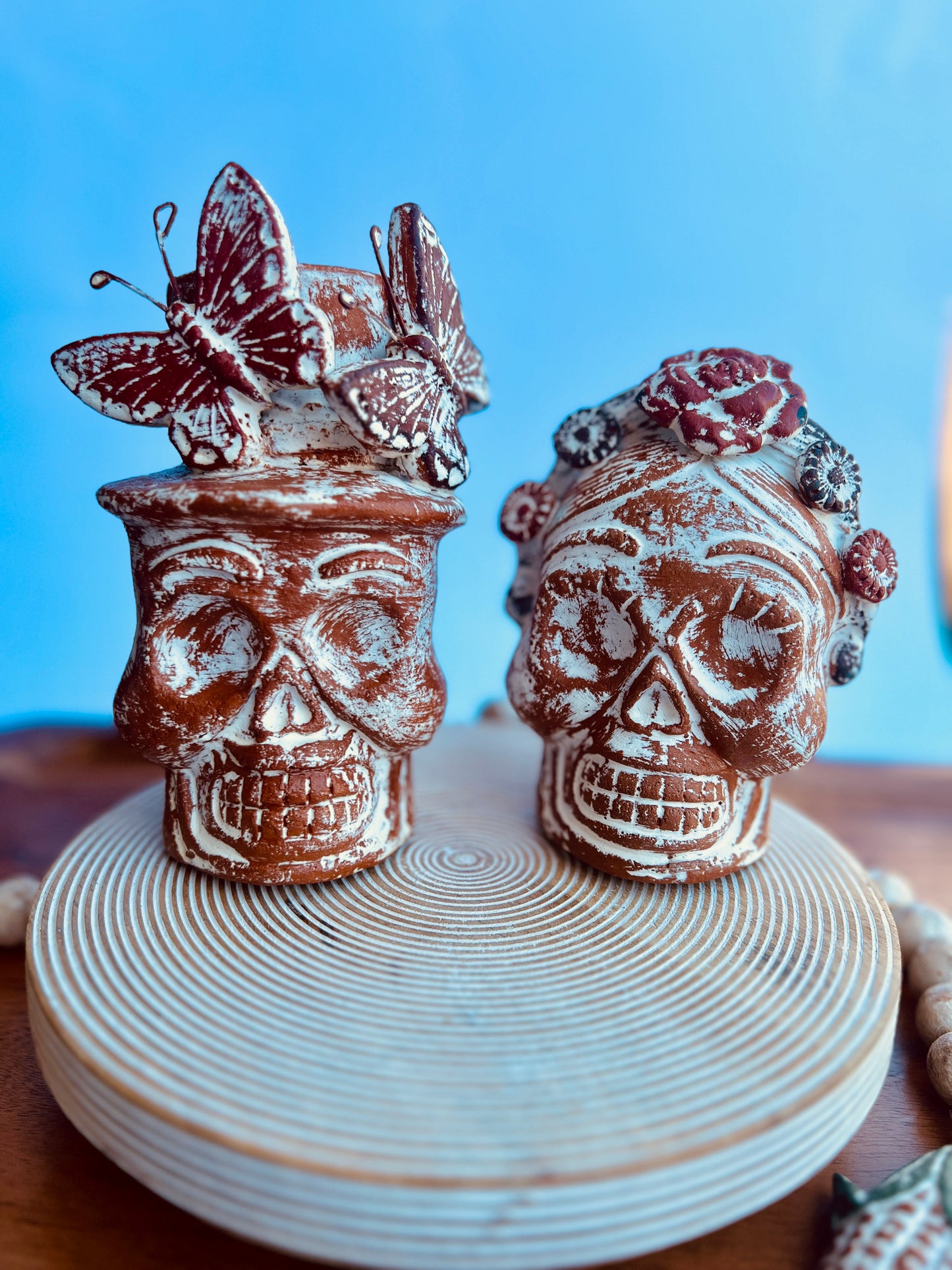 Frida and Diego Mexican Ceramic Figurine Set Collection