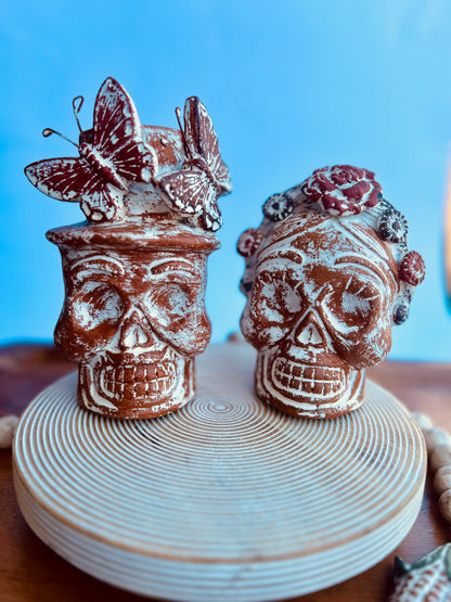 Frida and Diego Mexican Ceramic Figurine Set Collection