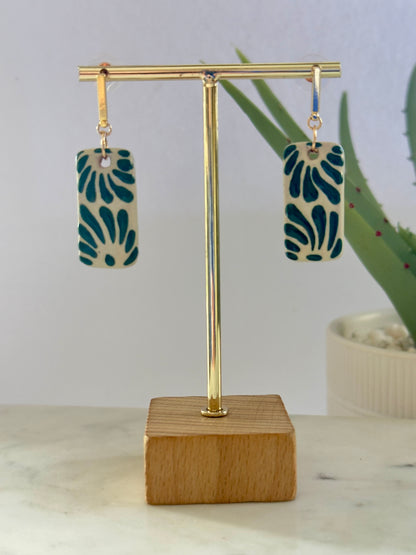Ximena Earrings - 14K Gold Plated Talavera