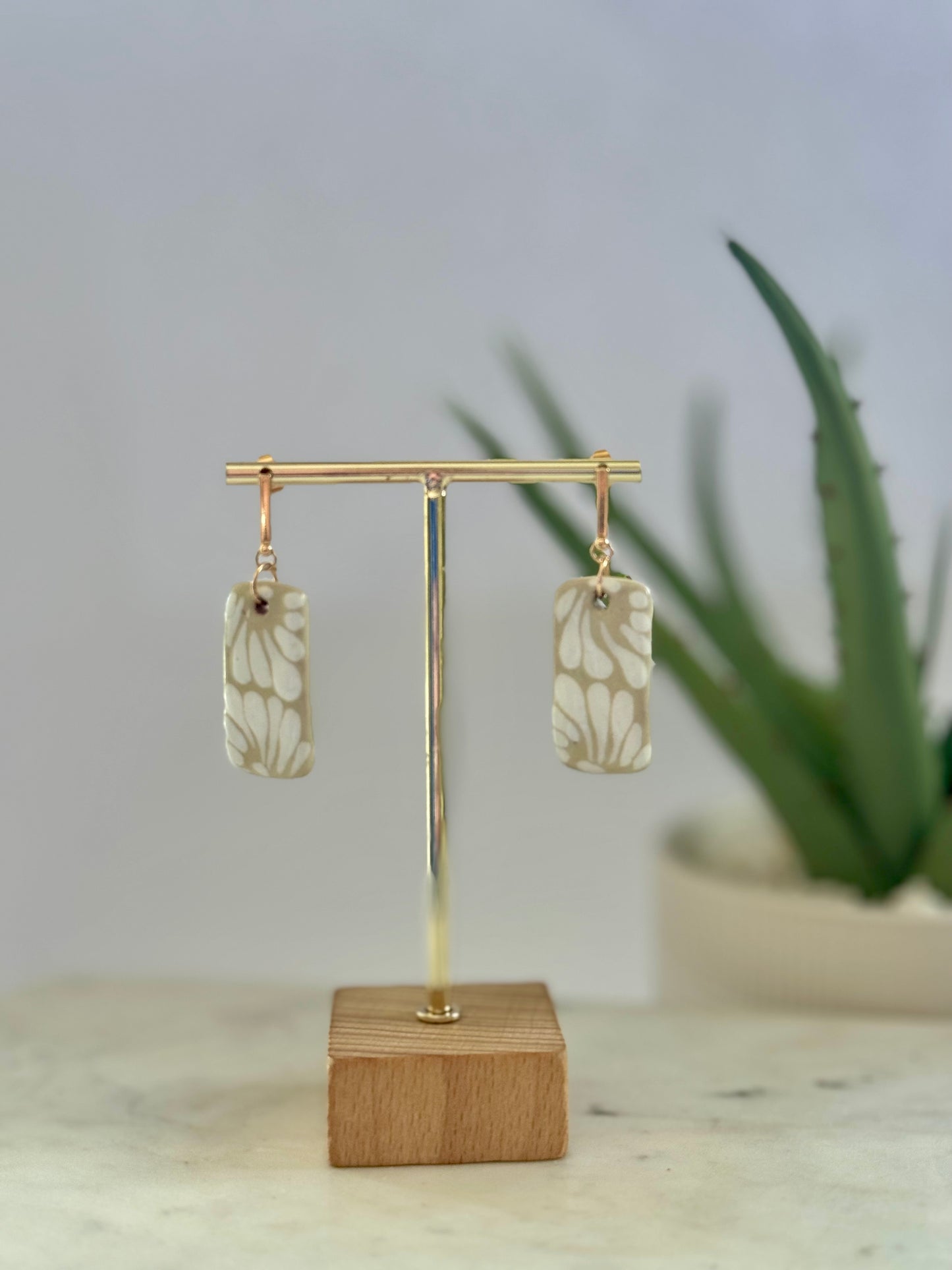 Ximena Earrings - 14K Gold Plated Talavera