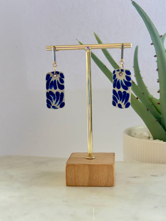 Ximena Earrings - 14K Gold Plated Talavera