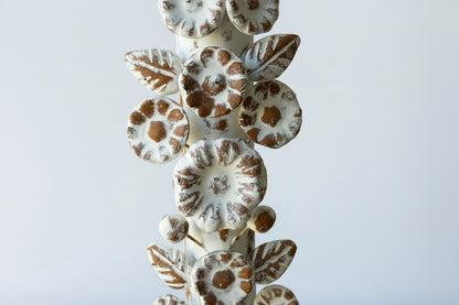 Handmade Day of the Dead Skull Candlesticks – Mexican Floral Calavera Candle Holders Set of 2