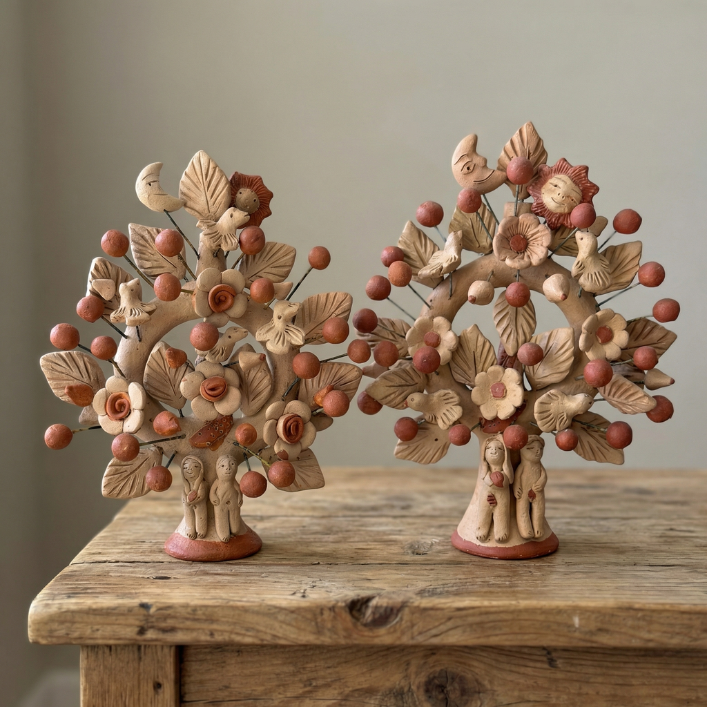 Árbol de Vida – Barro Rojo Tree of Life from Santa María Atzompa, Oaxaca