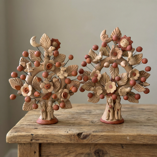 Árbol de Vida – Barro Rojo Tree of Life from Santa María Atzompa, Oaxaca