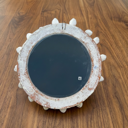 Handmade Mexican Skull Mirror – Day of the Dead Folk Art Wall Mirror