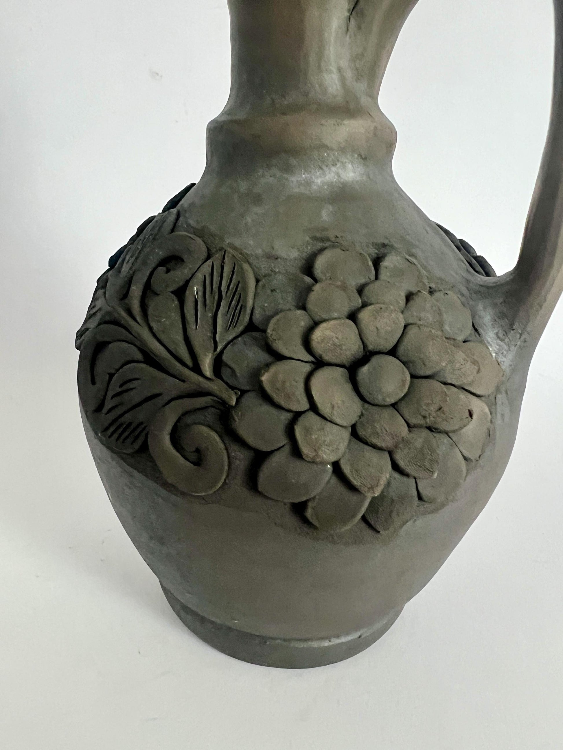 Handcrafted Oaxacan Barro Negro Decanter & Face Shot Cup Set