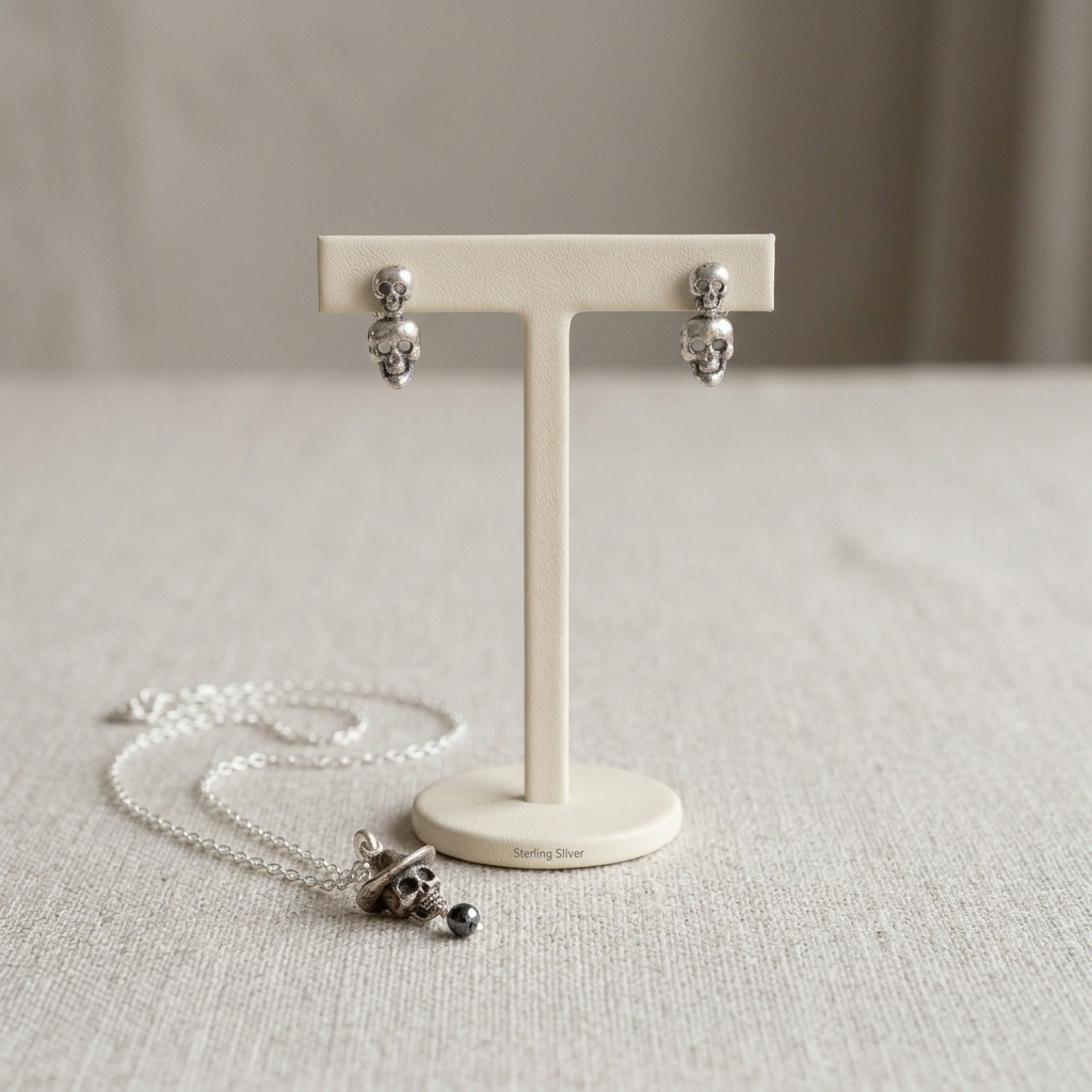 Handmade Totem & Diego Sterling Silver Jewelry Set | Limited Edition Mexican Artisan Jewelry by Gabriela Sánchez