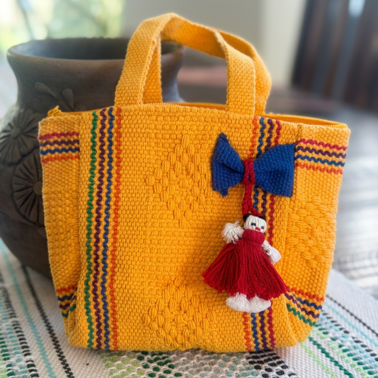 Handwoven Kids Purse | Zapotec Textile Bag from Oaxaca